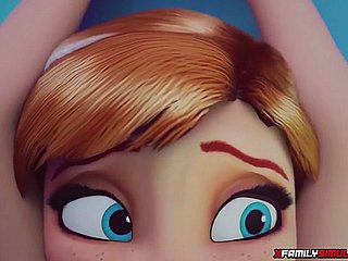 Boreal Elsa thủ dâm với khối băng