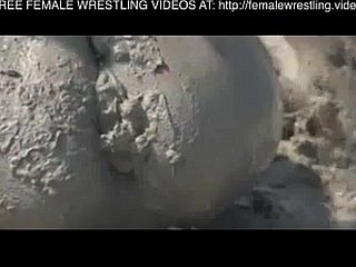 Girls wrestling everywhere chum around with annoy dirt