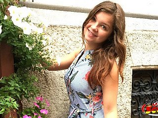 Alman İzci - 18 yıl genç kolej teen için portrait kez anal