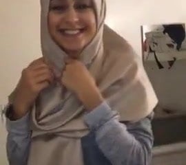 Seksi arap müslüman Hijab Kız film over sızdı